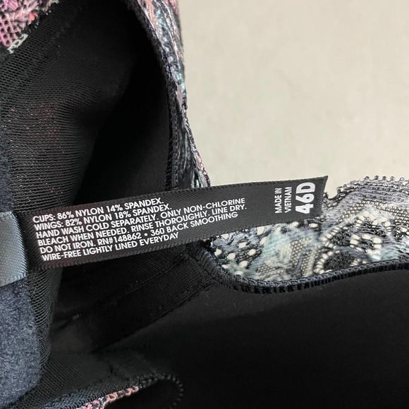 Torrid NWT Lightly Lined Everyday Wire-Free Bra Floral 360° Back Smoothing 46D - Picture 11 of 11